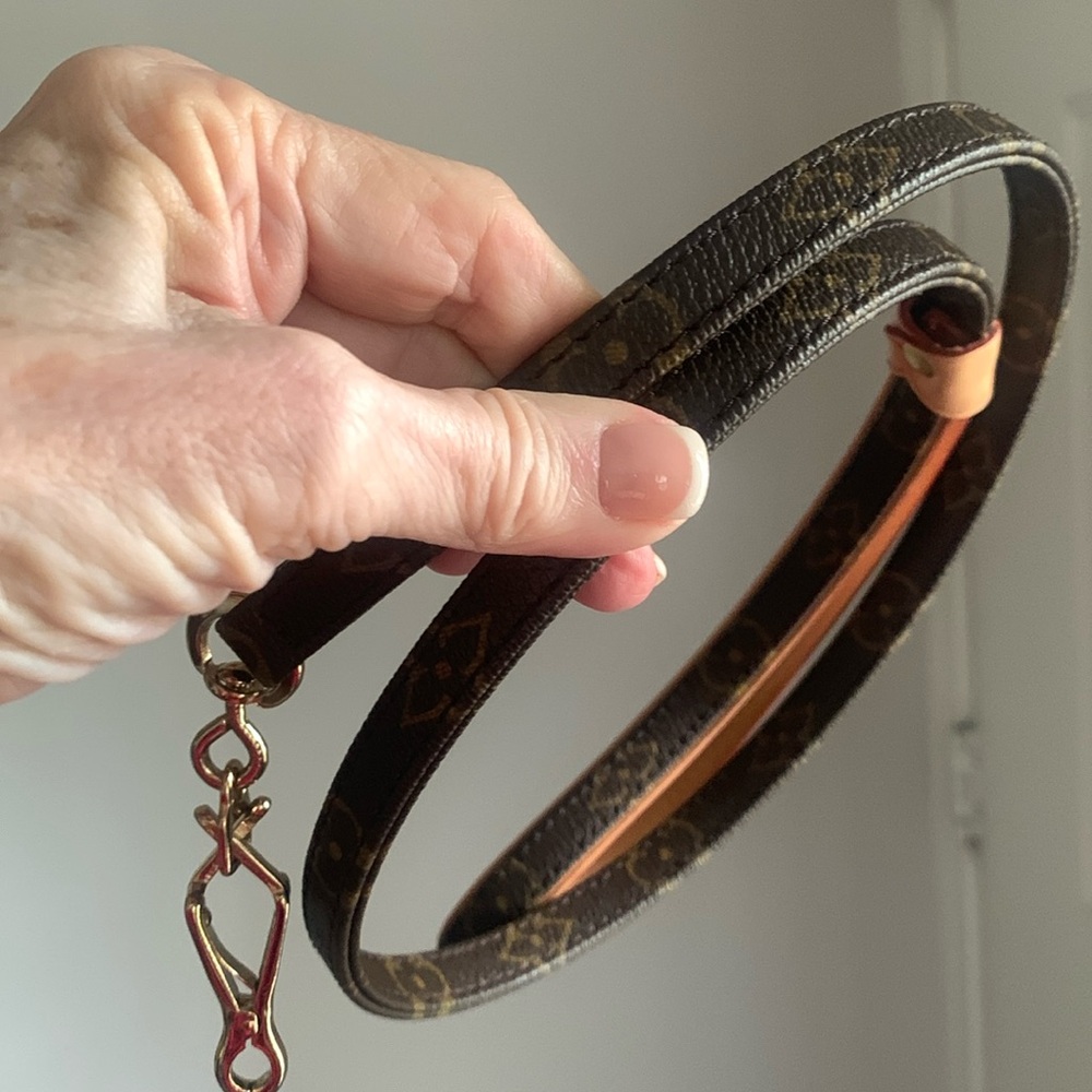 Louis Vuitton Baxter monogram dog leash.NWOT